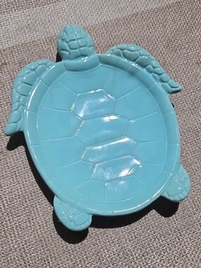 Limited And Rare Ceramic Turtle Dish By Magenta Inc - Blue